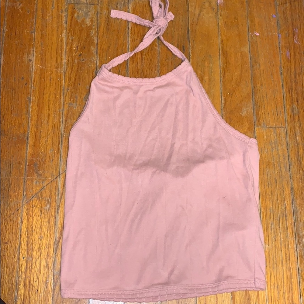 pink halter top
